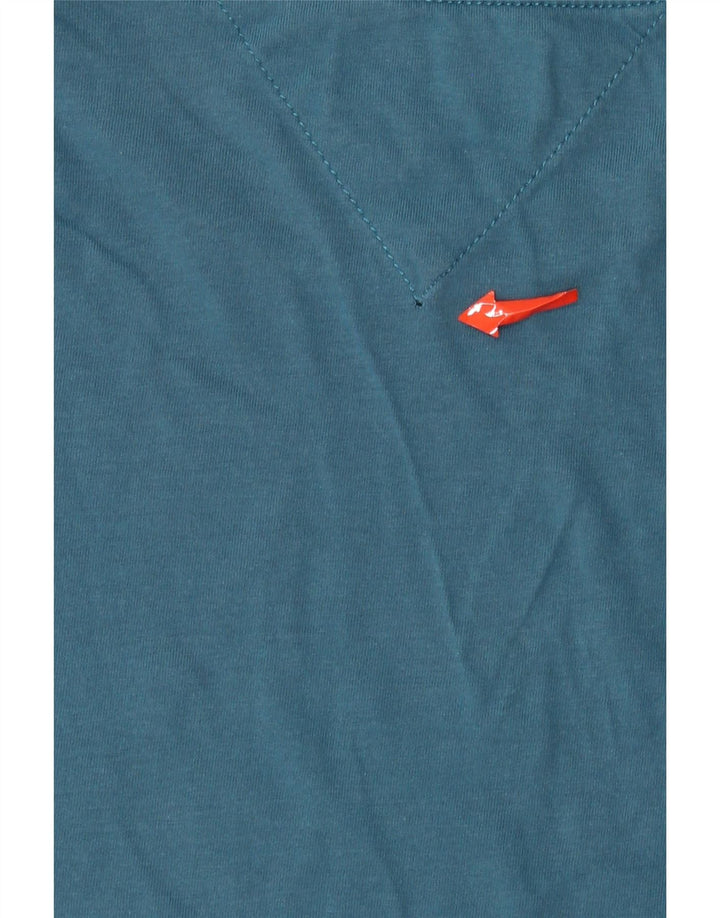 Tommy Hilfiger Herre Grafisk T-Shirt Top Lille Blå Bomuld