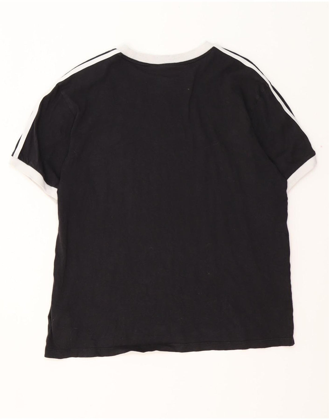 ADIDAS T-shirt top til kvinder DK 16/18 Stor sort bomuld