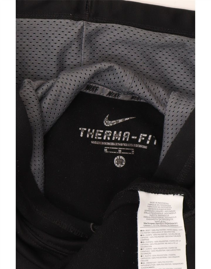 Nike Herre Therma-Fit hættetrøje Jumper Medium Sort Polyester