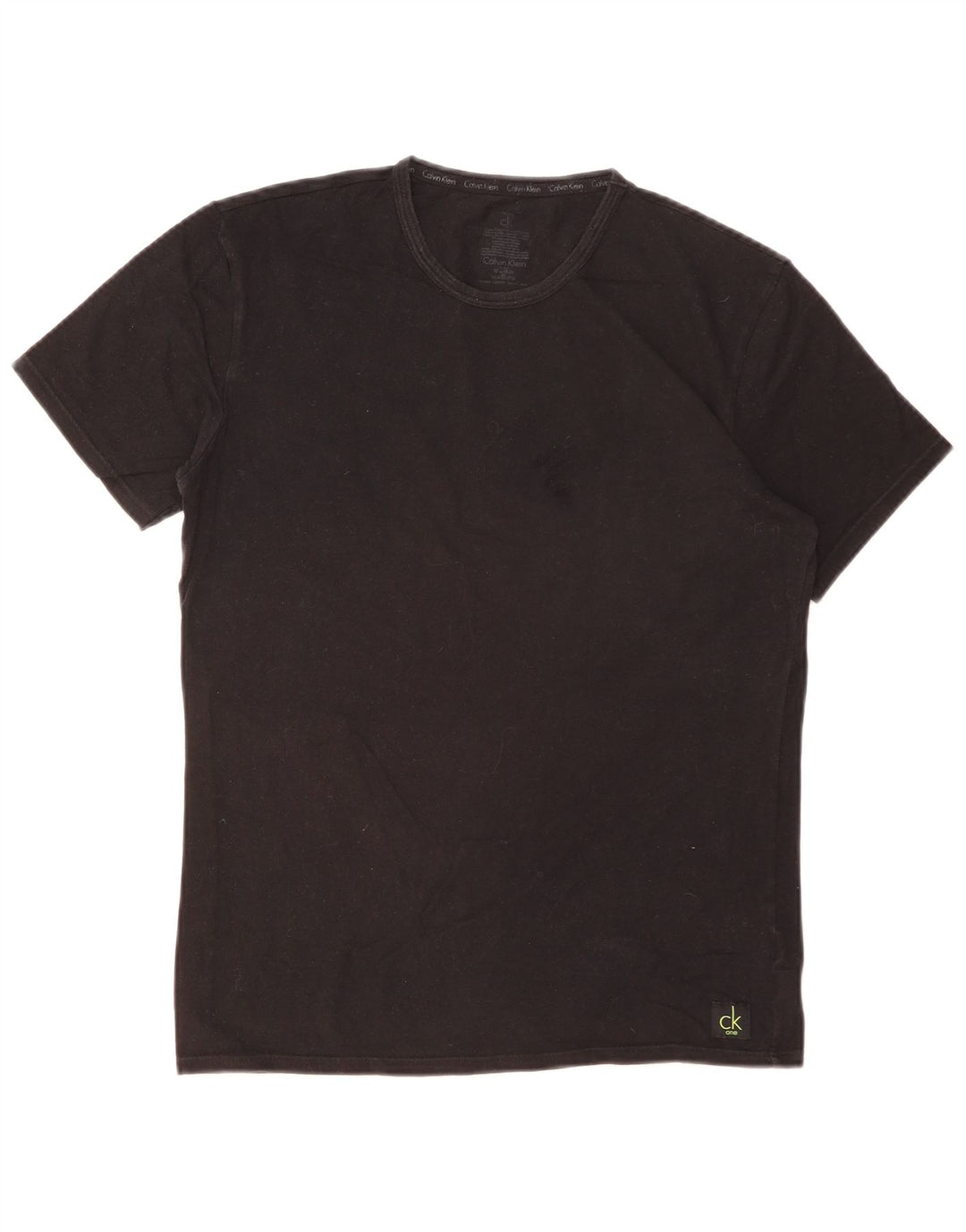 Calvin Klein Herre T-Shirt Top Medium Sort