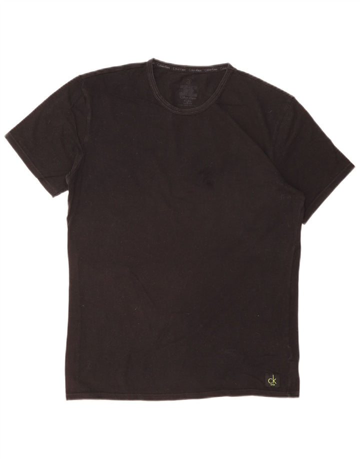 Calvin Klein Herre T-Shirt Top Medium Sort