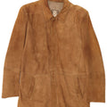Vintage herre ruskindsjakke IT 48 medium brunt læder