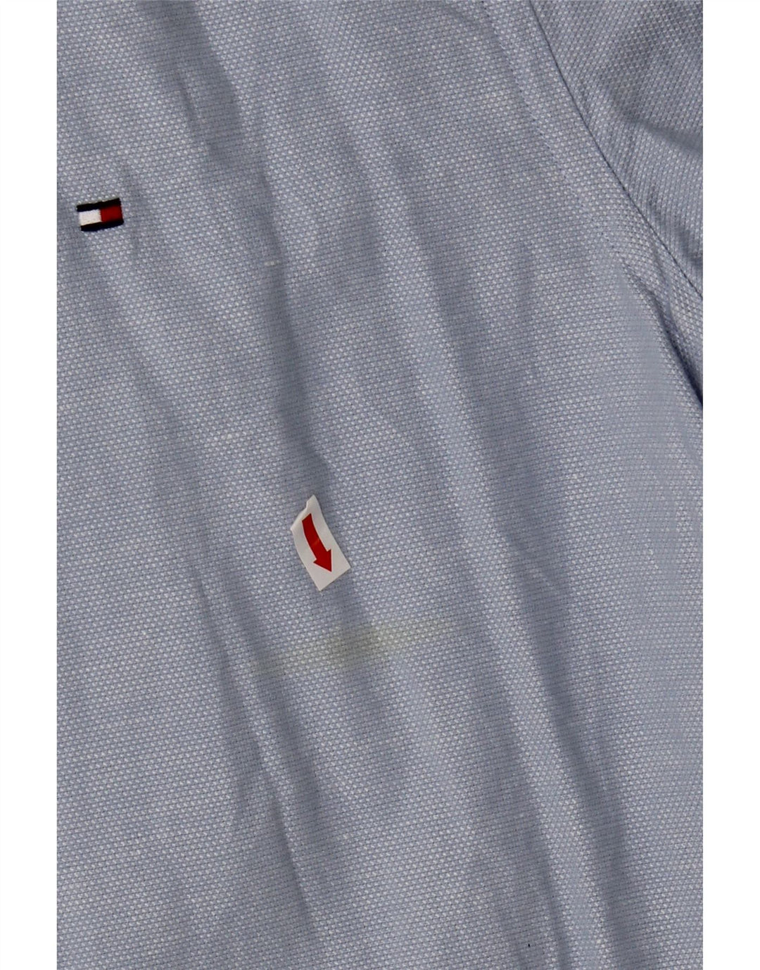 TOMMY HILFIGER Kortærmet herreskjorte XL blå bomuld