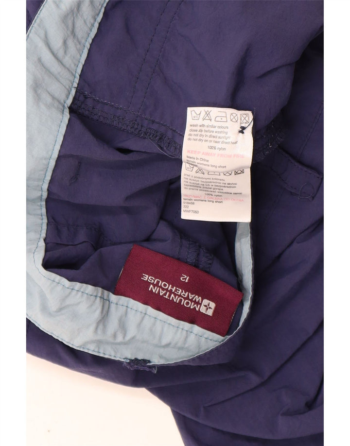 Mountain Warehouse Dame Cargo Shorts UK 12 Medium W32 Navy Blue Nylon