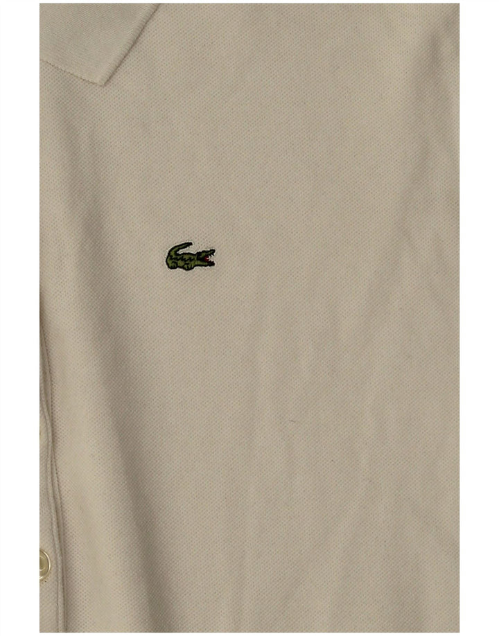 Lacoste Dame Polo Shirt UK 14 Large White