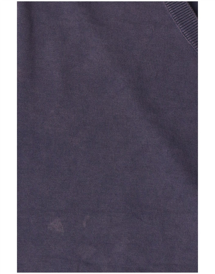 Sun68 Herre V-hals sweater Stor blå bomuld