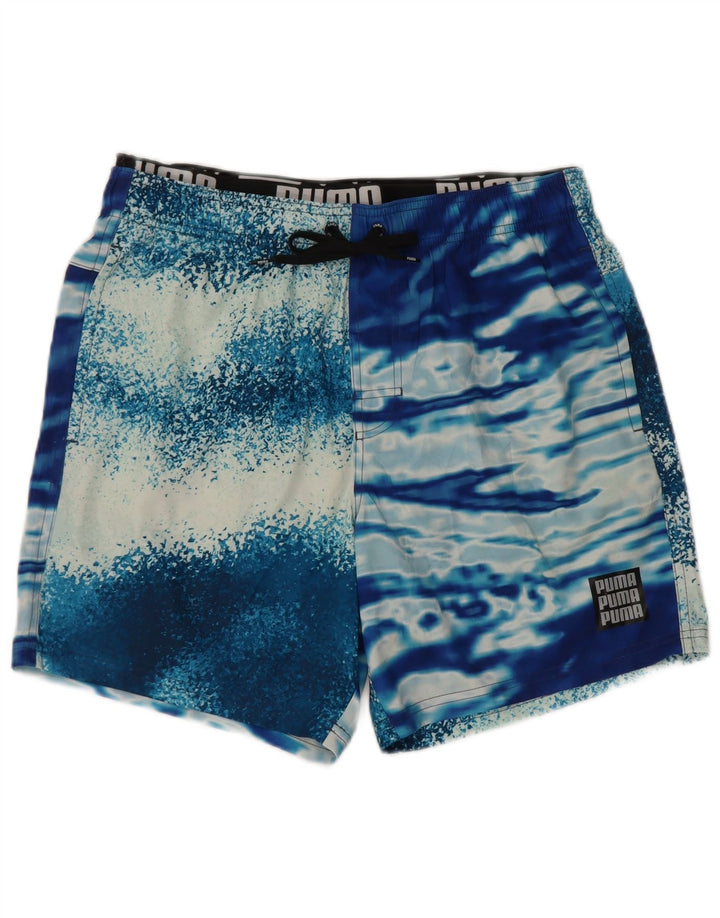 Puma Badeshorts til mænd Medium Blue Tie Dye Polyester
