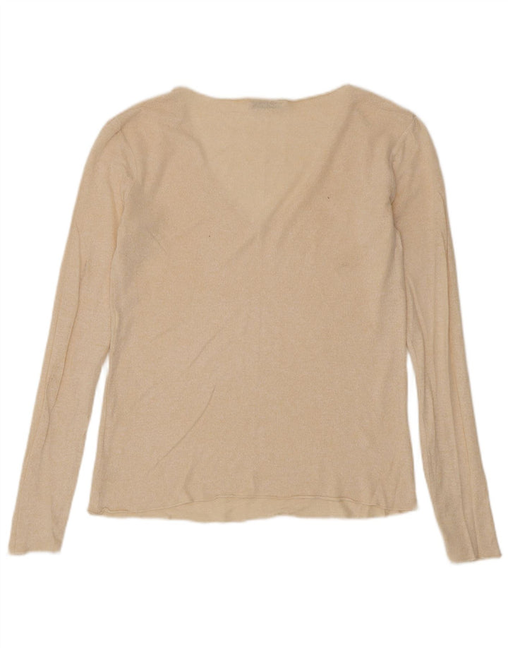 Zara Dametop Langærmet UK 14 Medium Beige