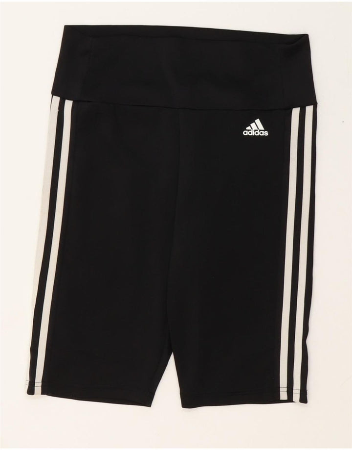 ADIDAS Womens Aeroready Sport Shorts UK 12/14 Medium  Black Polyester