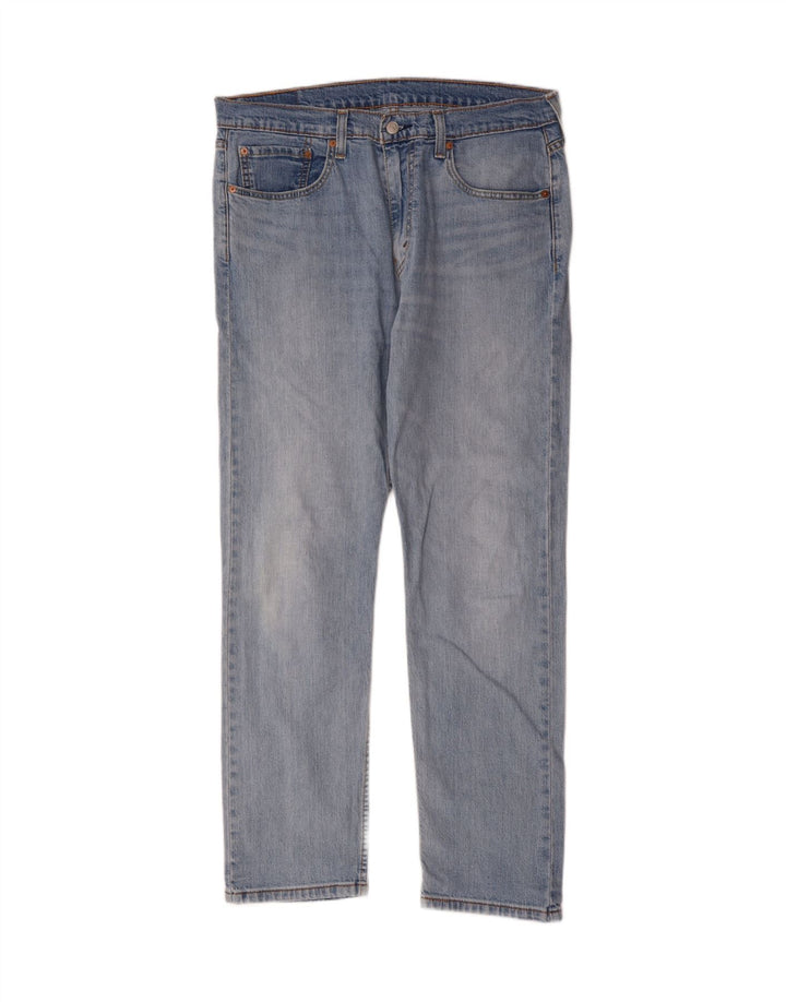 Levi's Herre 502 tilspidsede jeans W34 L32 blå bomuld