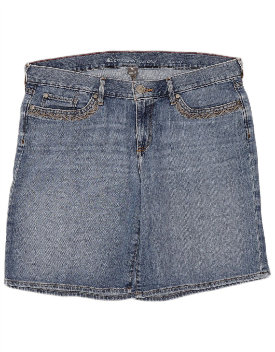 Eddie Bauer Dame denim Shorts US 12 Large W34 Blue Cotton