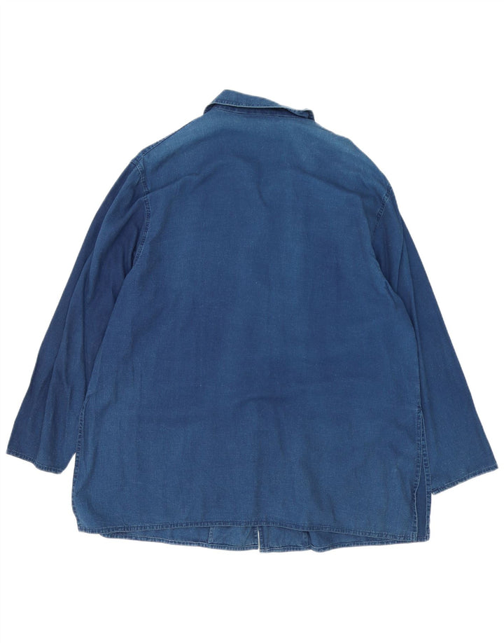Marks & Spencer Dame denimjakke UK 14 Medium Blue Cotton