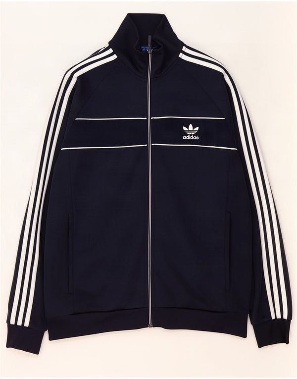 Adidas Træningsdragt til mænd, topjakke, stor marineblå polyester