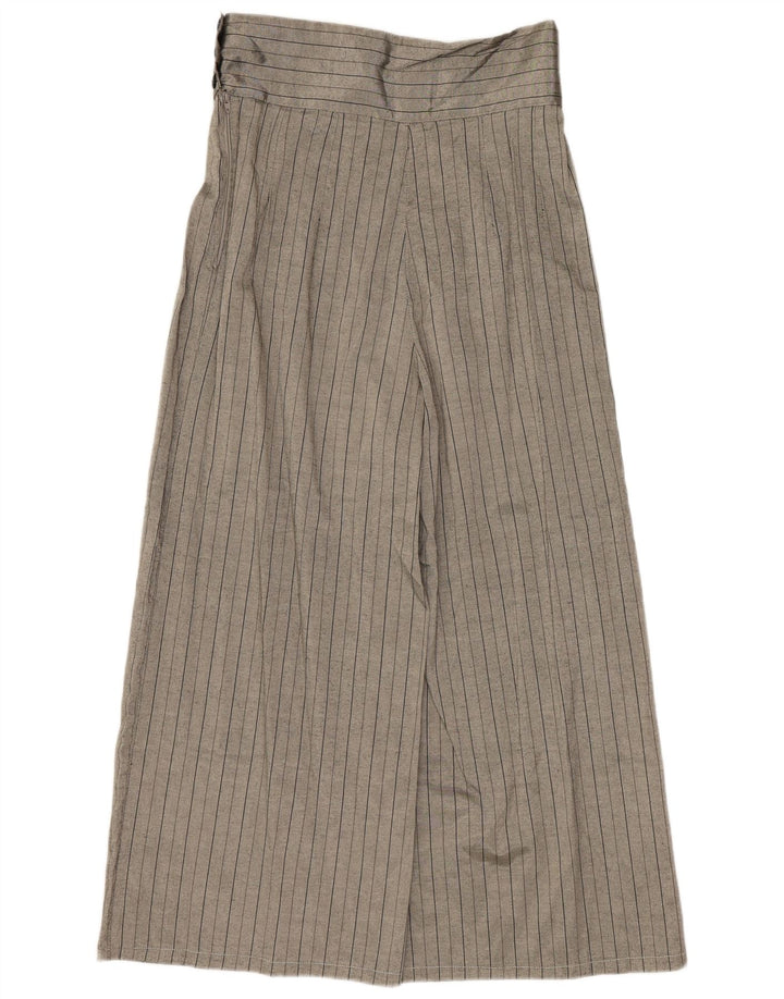 Vintage Womens Cropped Trousers IT 44 Medium W28 L23 Grå Polyester