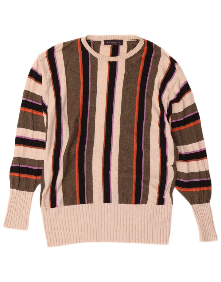 Marks & Spencer Dame sweater med rund hals DK 14 Medium Flerfarvet
