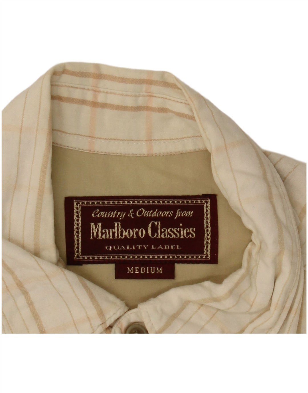 Marlboro Classics Herreskjorte Medium Beige Ternet