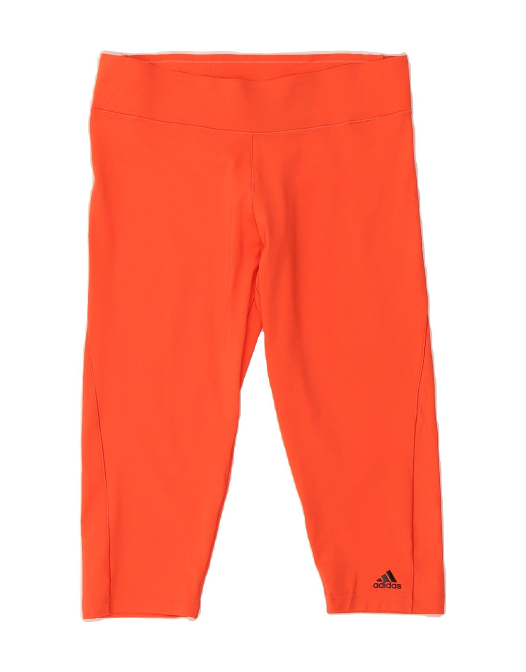 ADIDAS Womens Climalite Capri Leggings UK 16/18 Large Orange Polyester Vintage Adidas and Second-Hand Adidas from Messina Hembry 