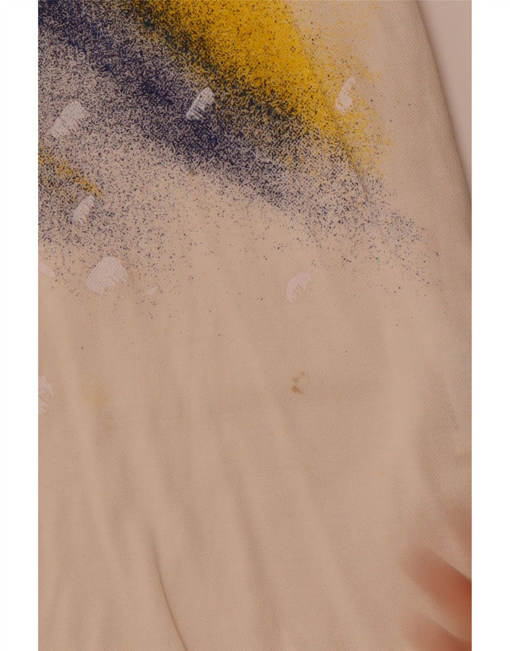 SERGIO TACCHINI Herre grafisk poloshirt Lille hvid Colourblock Bomuld