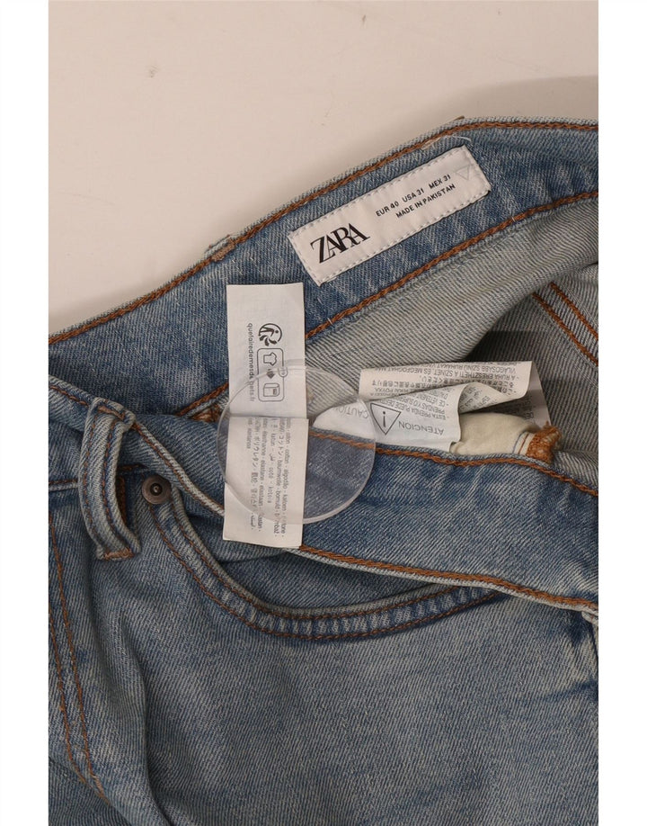 Zara Herre Slim Jeans EU 40 Medium W31 L31 Blå Bomuld