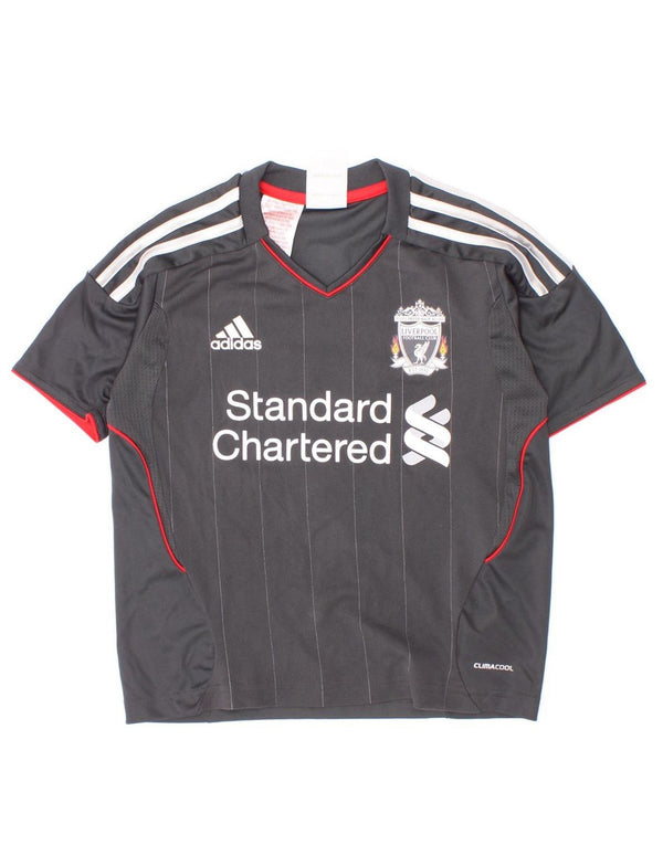 Adidas Boys Liverpool Grafisk T-Shirt Top 5-6 År Grå Polyester