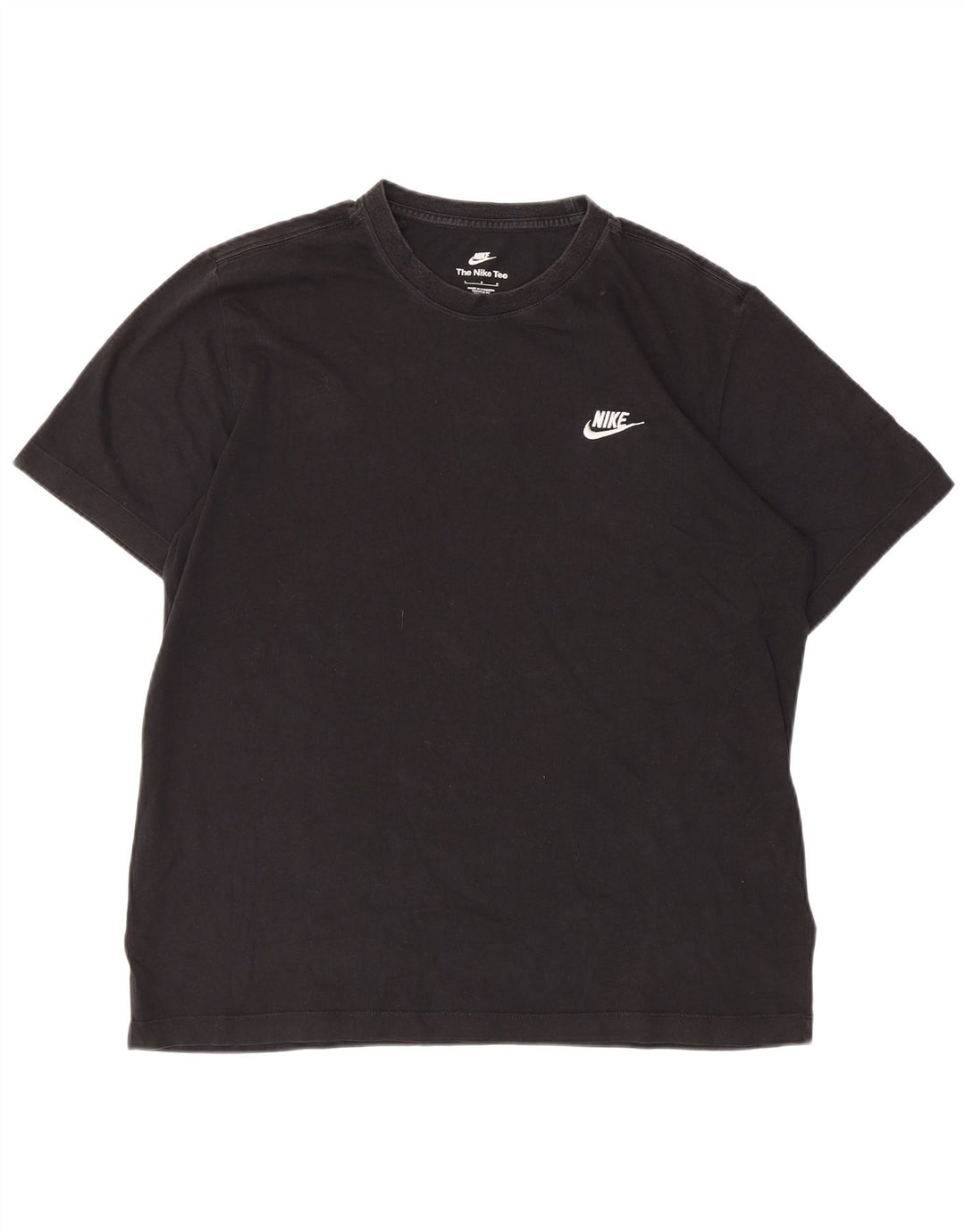 NIKE T-shirt top til mænd, stor sort bomuld