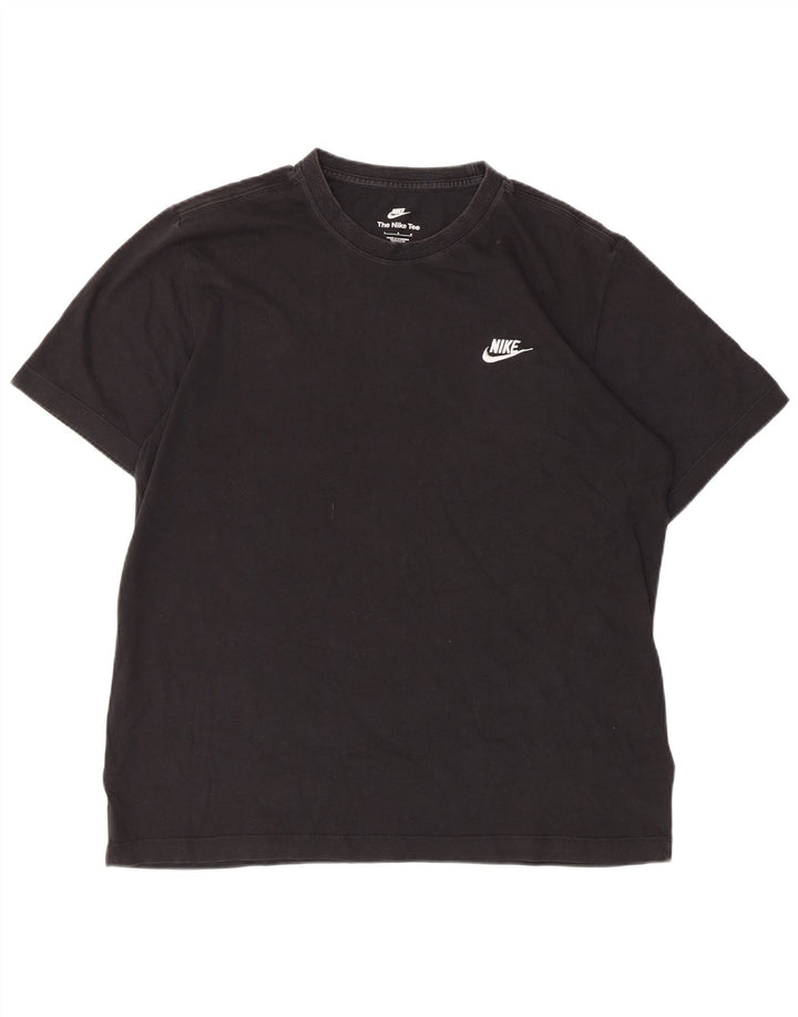 NIKE T-shirt top til mænd, stor sort bomuld