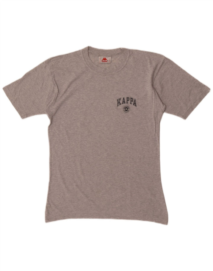 Kappa Herre Grafisk T-Shirt Top Lille Grå Flecked
