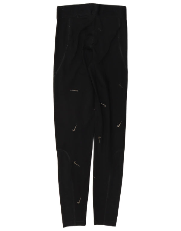 Nike Grafiske Leggings til kvinder UK 10 Lille sort polyester