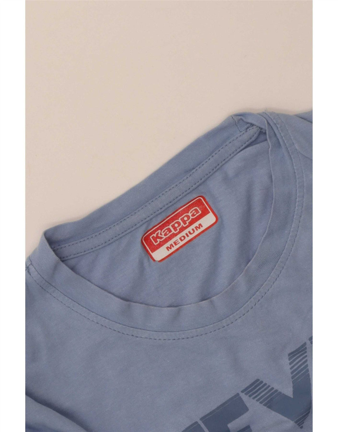 Kappa Dame Grafisk T-Shirt Top UK 14 Medium Blue