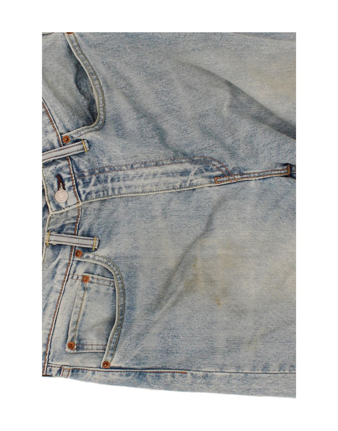 LEVI'S Mens 522 Slim Tapered Jeans W34 L32 Blue Cotton Vintage Levi's and Second-Hand Levi's from Messina Hembry 