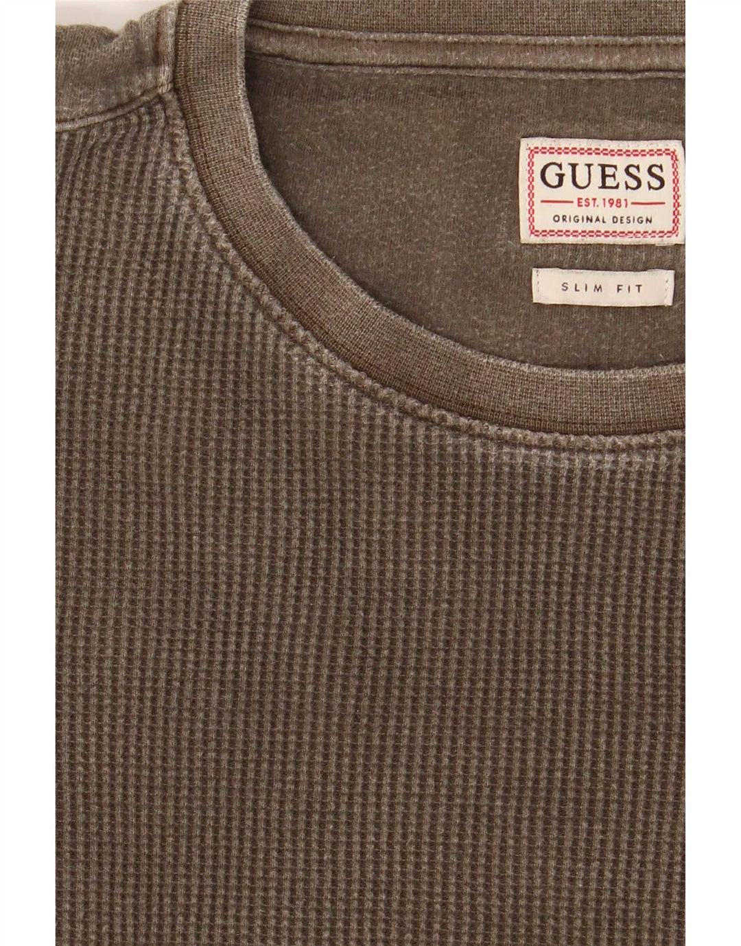 Guess Herre Slim Fit Top Langærmet Medium Khaki