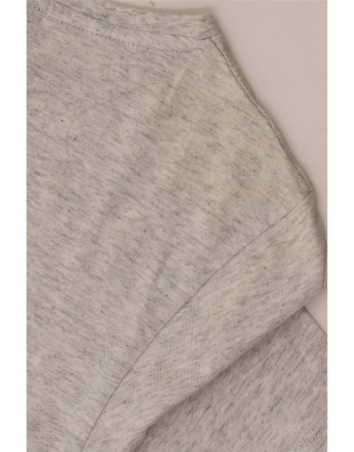 ELLESSE piger grafisk t-shirt top 12-13 år grå flækket bomuld