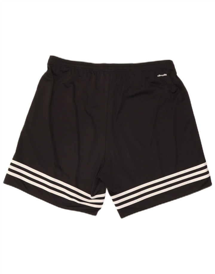 Adidas Herre Sportshorts XL Sortstribet Polyester Sports