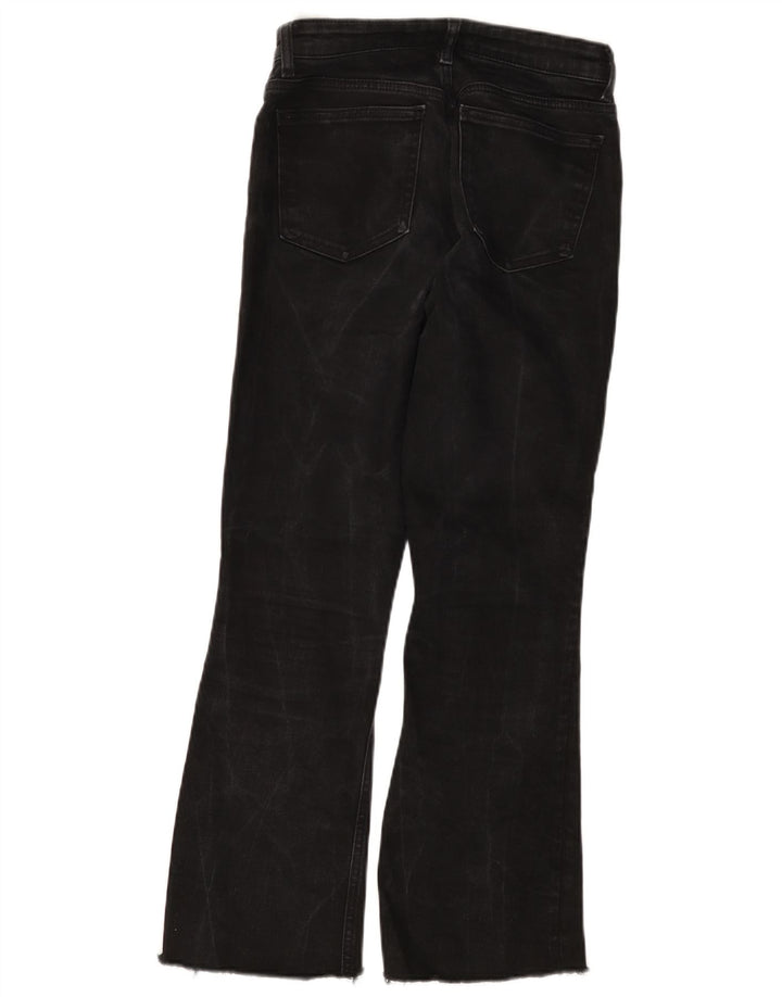 Zara Dame Bootcut Jeans EU 38 Small W28 L26 Sort Bomuld