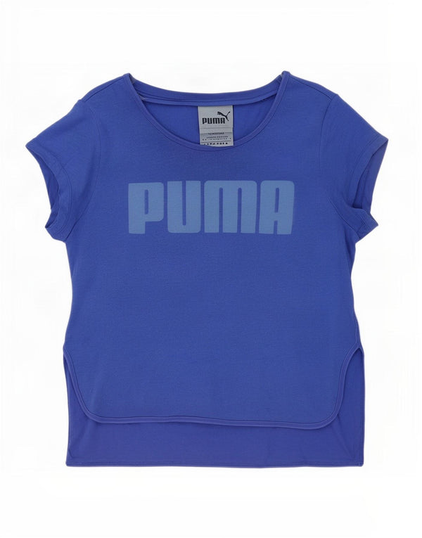 Puma Grafisk T-Shirt Top til kvinder DK 18 XL Blå