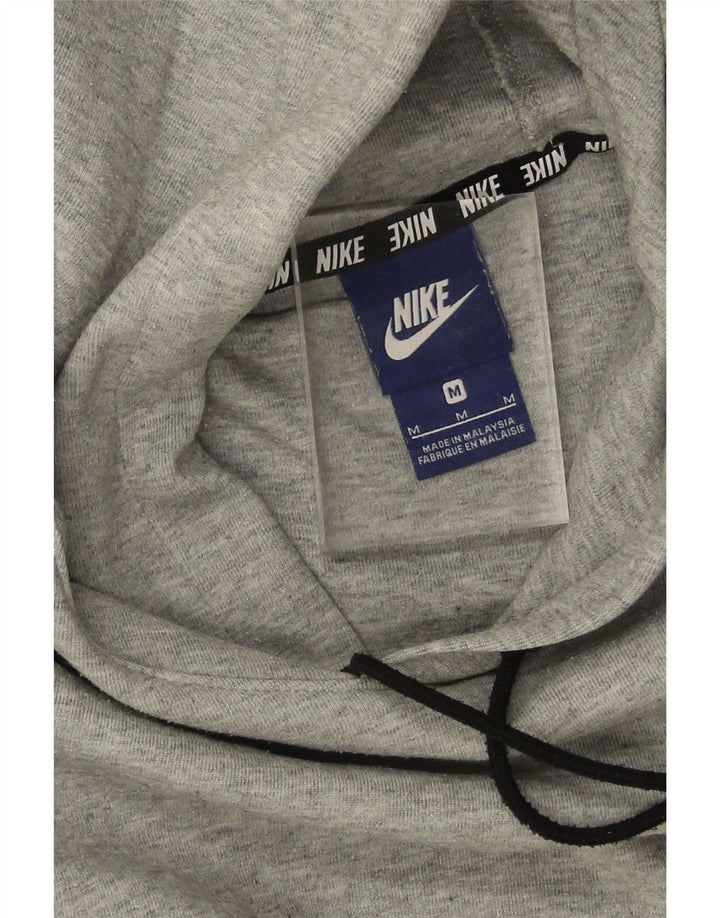 Nike Dame Grafisk Oversized Hoodie Jumper UK 14 Medium Grey Bomuld
