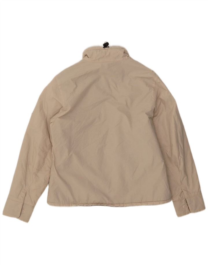 Jack Wolfskin Dame Sherpa Windbreaker Jacket UK 12/14 Medium Off White