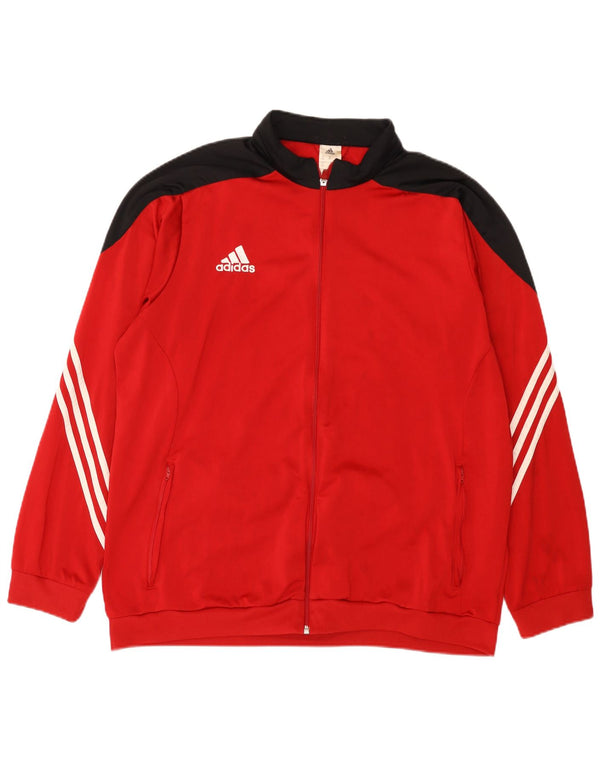 Adidas Træningsdragt til mænd Topjakke 2XL Rød Colourblock Polyester