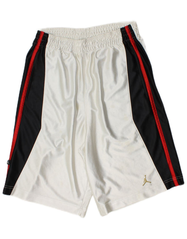 Jordan Sportsshorts til mænd Small White Colourblock Polyester