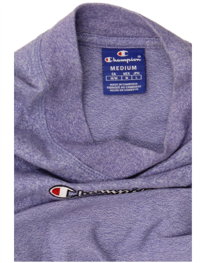 CHAMPION Grafisk T-shirt top til kvinder DK 12 Medium Lilla Flecked