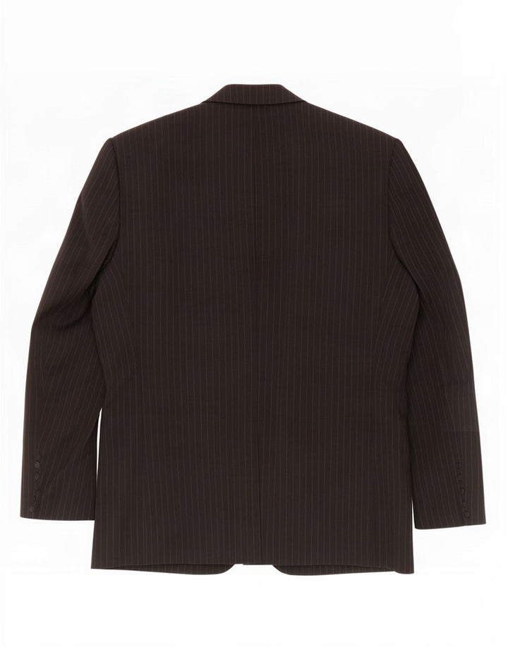 Canda Herre 3-knaps blazerjakke EU 52 XL Sort nålestribet polyester