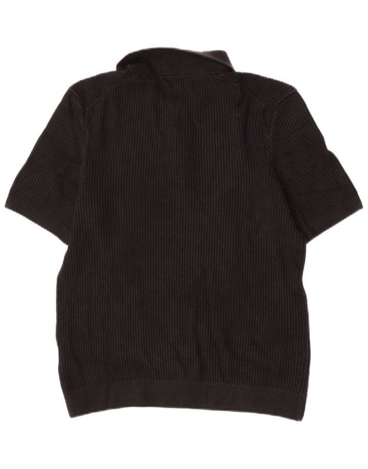 Cos Herre Regular Polo Shirt Lille sort bomuld