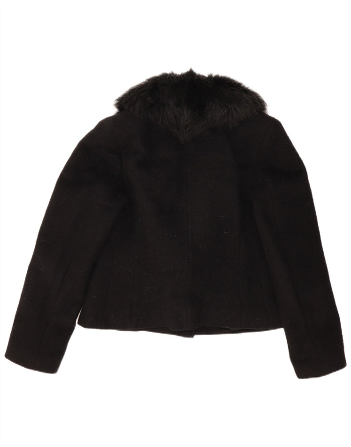 Vintage Dame 1 Knap Blazer Jacket UK 14 Medium Sort