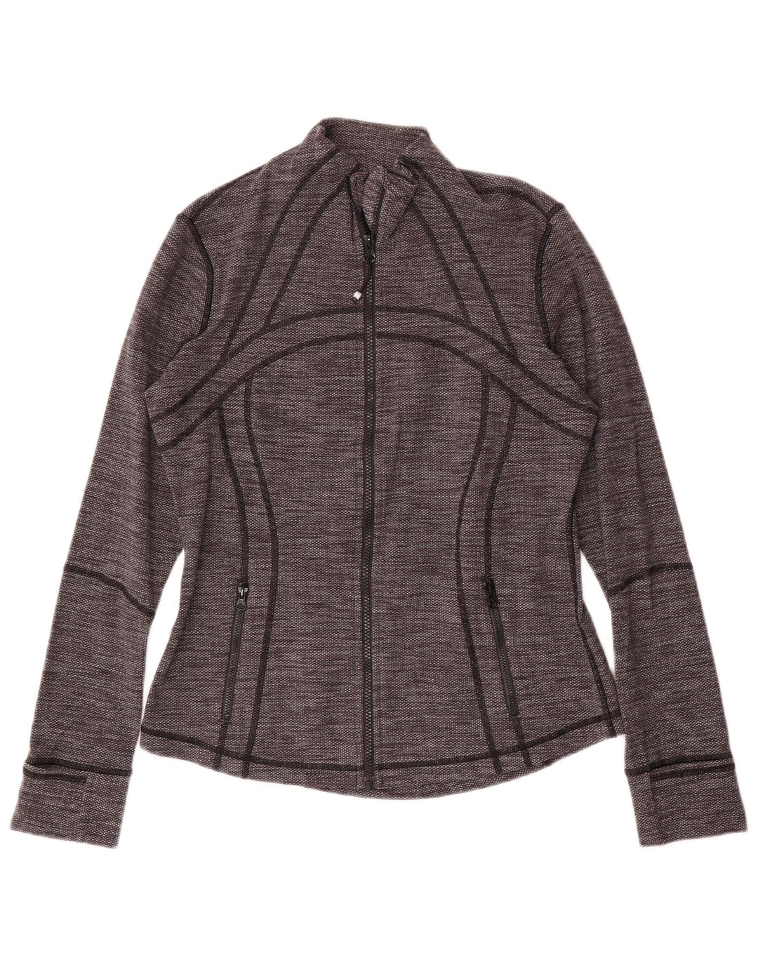 LULULEMON Dame træningsdragt Topjakke US 10 Large Grå