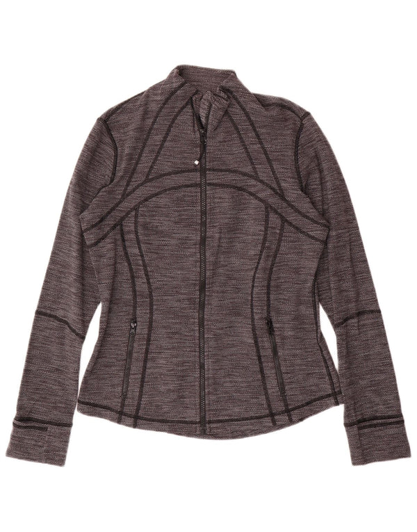 LULULEMON Dame træningsdragt Topjakke US 10 Large Grå