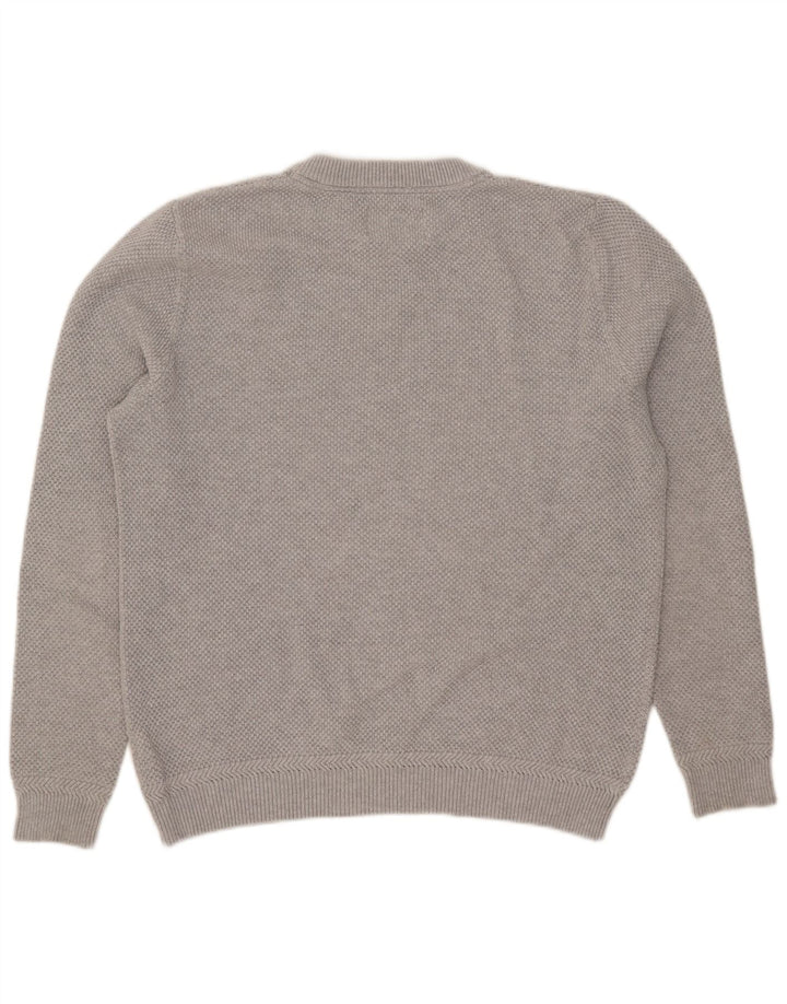 Jack Wills Herre Crew Neck Jumper Sweater Stor Grå Bomuld