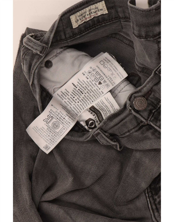 Levi's Slim Jeans til mænd W34 L32 Grå bomuld
