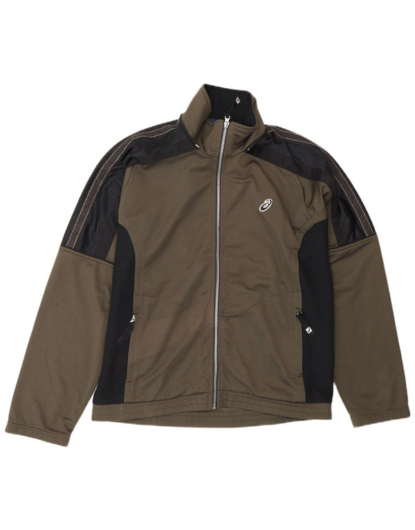 Asics Træningsdragt til mænd Topjakke Medium Khaki Colourblock