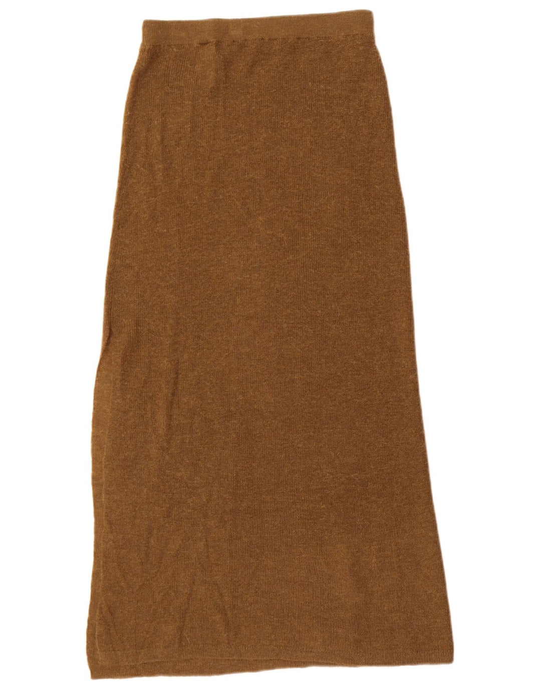 Zara strikket maxi nederdel lille W26 brun polyamid