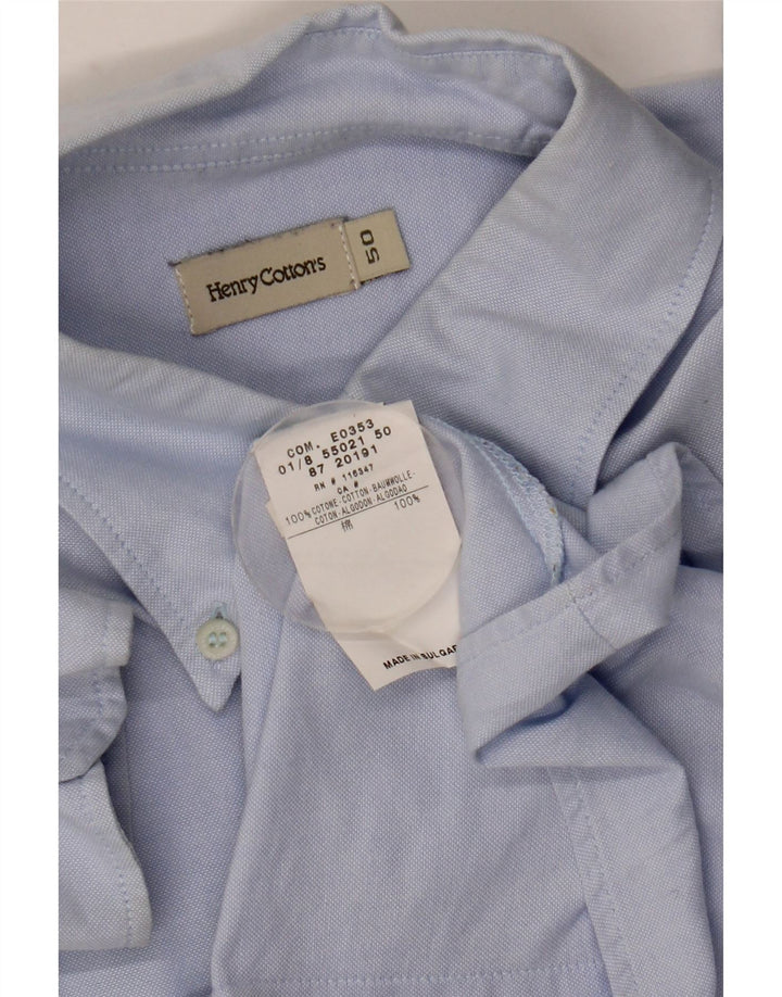 Henry Cottons Dameskjorte IT 50 XL Blå Bomuld